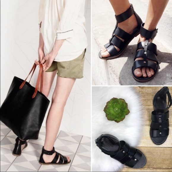 Madewell Shoes - Madewell Rowan leather gladiator sandal